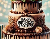 Happy Birthday Brother Video Digital Greeting,Social Media Message MP4