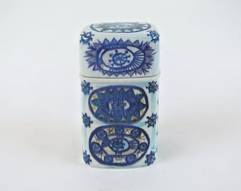 Royal Copenhagen Marianne Johnson Tenera keramische doos. Denemarken. Jaren 60.