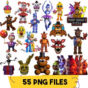 FNAF Party Banner / Bunting Decoration Physical Item, No Printer