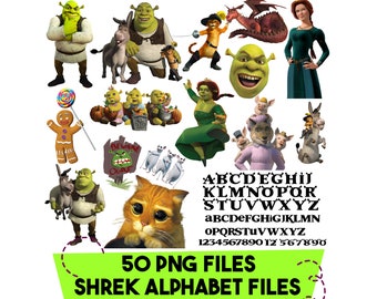 Instant Download Shrek PNG, Shrek Clipart, Digital File