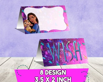 Instant Download Wish Food Label, Wish Food Tent, Food Cards, Digital File Only