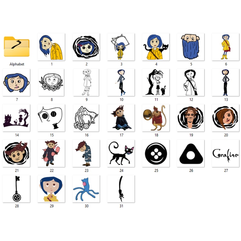 coraline clipart