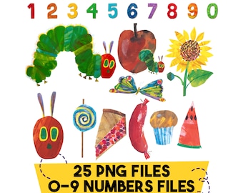Instant Download Very Hungry Caterpillar Png, Digital File