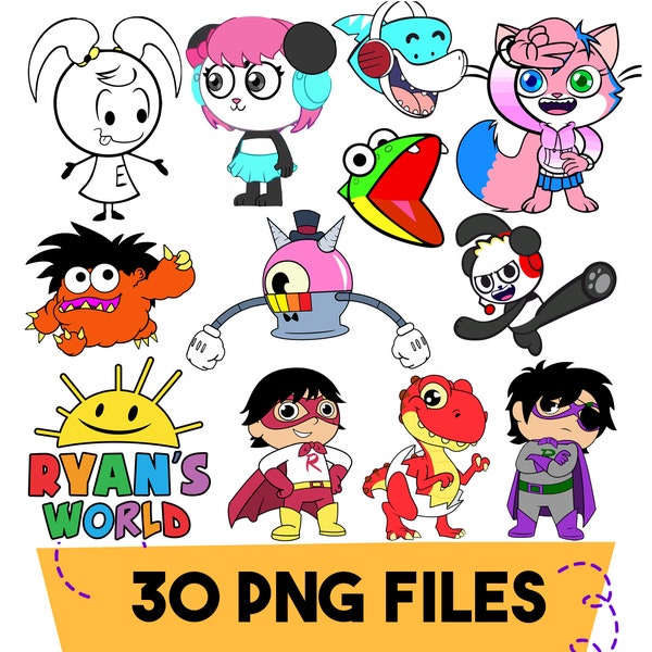 Instant Download Ryan's World Png, Ryan's World Clipart, Digital File Only