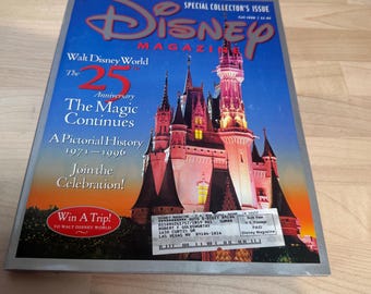 Fall 1996 Vintage Disney Magazine Walt & Roy Disney World