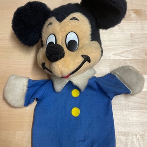 Rare Vintage Mickey Mouse Hand Puppet - California Toy Company 1970s