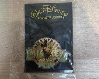 Walt Disney Character Pin Mickey Mouse Sixty Years With You.