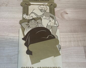 Accroche-porte de chambre Caesar's Palace RARE des années 1960 - Las Vegas vintage