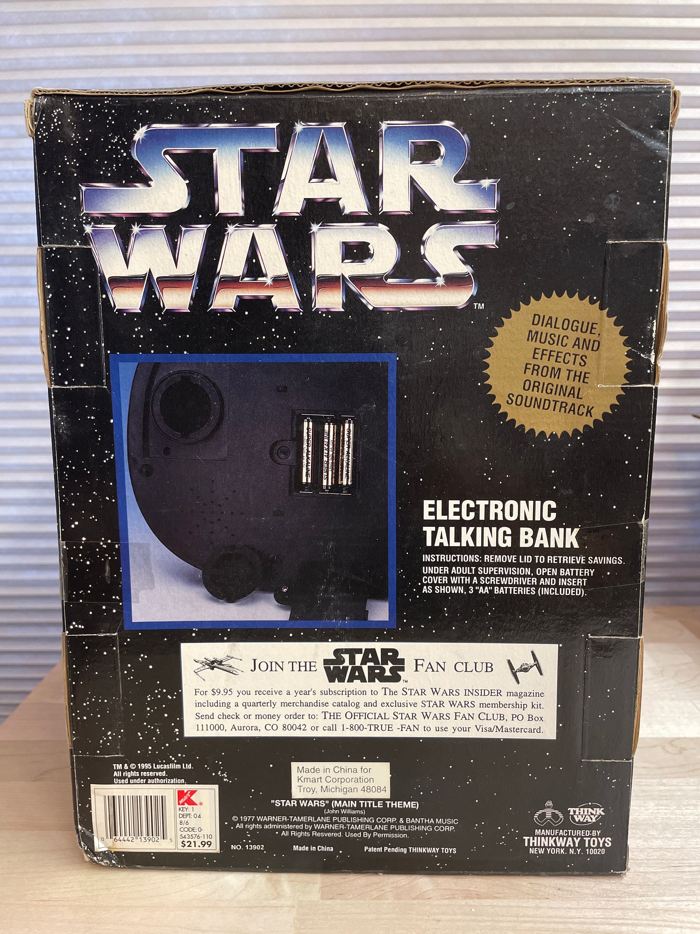 STAR WARS1997香港返還モデル　talking bank Year 1999 Star Wars Episode 1 The Phantom Menace 10 Inch