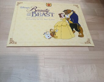 Lithographie La Belle et la Bête - Édition limitée