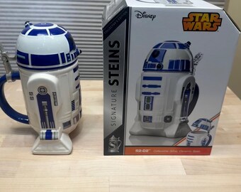 STARWARS R2-D2 サイン入り限定フィギュア R2 -D2 Signature Stein Ceramic Star Wars 32 Oz Disney Collectors
