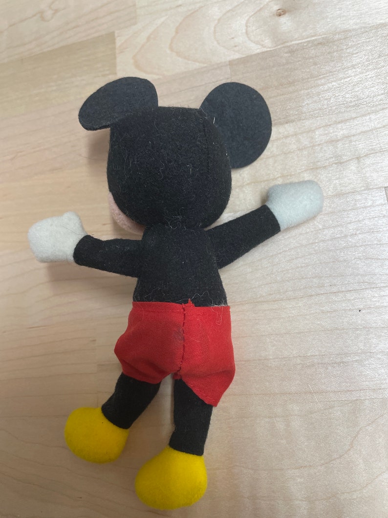 Disney Mickey Mouse Plush Doll 7" with felt ears image 2