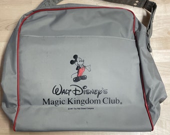 Torba podróżna Vintage Walt Disney Magic Kingdom Club z winylu, torba listonoszka z 1987 r.
