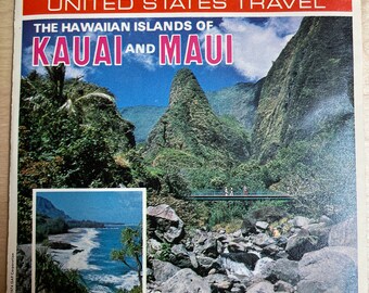 Vintage 1960’s GAF VIEW-MASTER The Hawaiian Islands Of Kauai and Maui 3 Disk Set A128