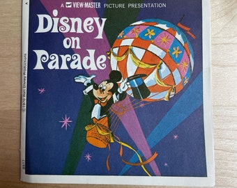 Vintage 1970 GAF VIEW-MASTER Walt Disney Productions Disney on Parade 3 Disk Set Missing Original Packing