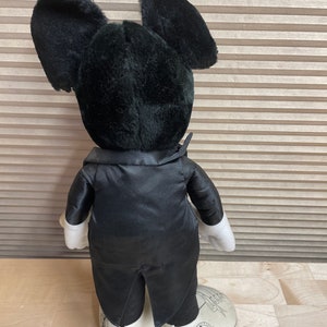 Sällsynt vintage Disney 1988 16" Musse Pigg 60-årsjubileums smoking plysch applåd bild 3