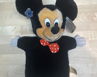 Vintage Applause Mickey Mouse Plush Hand Puppet.