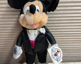 Rare Vintage Disney 1988 16" Mickey Mouse 60th Anniversary Tuxedo Plush Applause