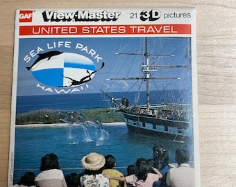 Vintage 1960’s GAF VIEW-MASTER Sea Life Park Hawaii 3 Disk Set A130
