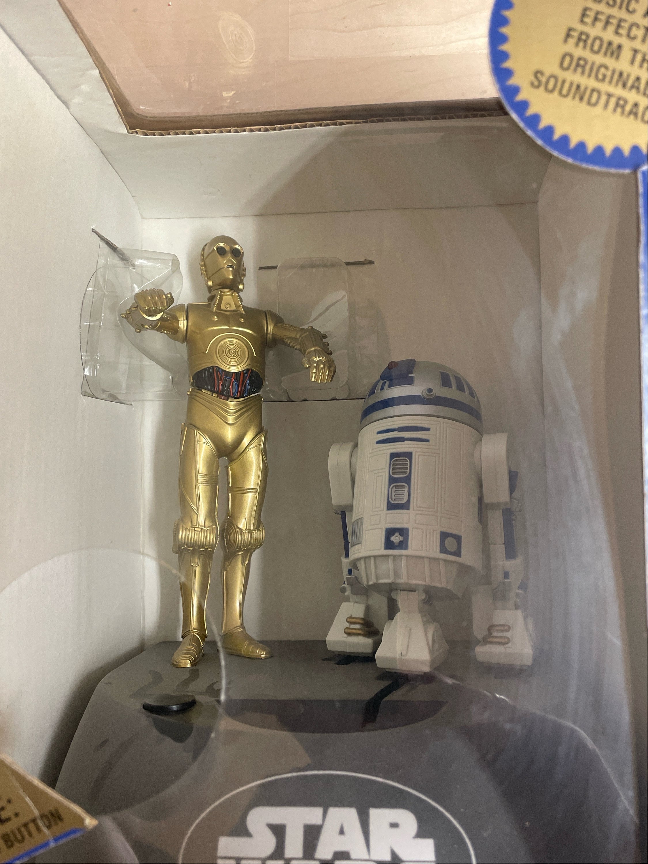 Vintage 1995 STAR WARS Electronic Talking Bank R2-D2 & C-3PO No