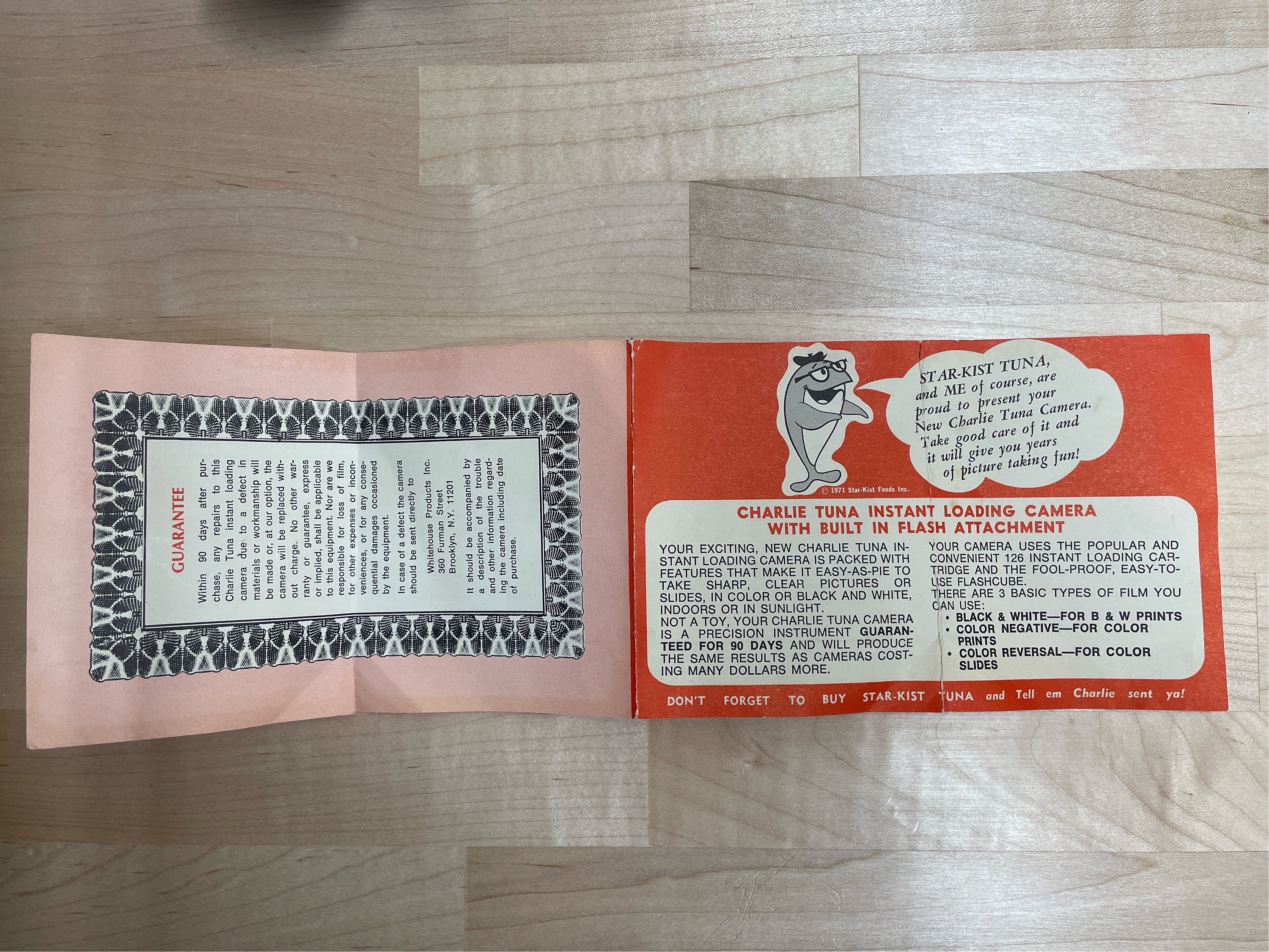 ☆1970年代/チャーリー・ザ・ツナ/カメラ/即決ビンテージ企業物レア