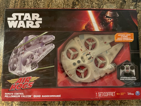 Star Wars Air Hogs Remote Control Millennium Falcon Quad never Opened. Etsy