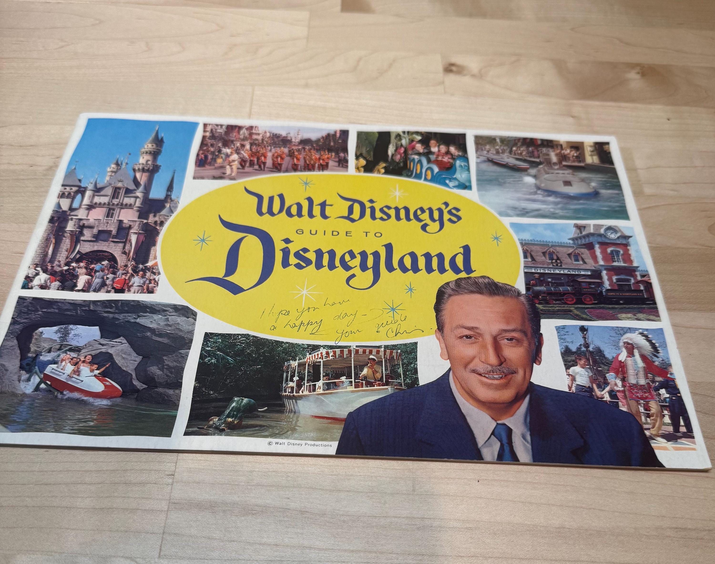 1960 Walt Disney Guide to Disneyland Souvenir Book With Writing on