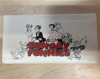 Couverture de chéquier Sunday Funnies.