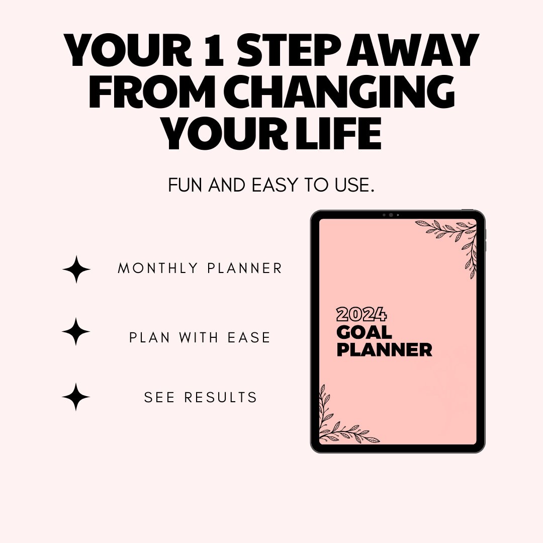 Goal Planner Bundle, 2024 Goals Tracker, SMART Goal Setting Kit, New ...