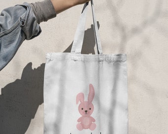 Personalized cotton tote bag, child birthday gift, Christmas gift