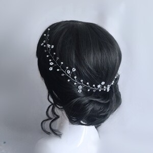 Bridal hair vine, pearl hair piece, baby breath hair pins, wedding hair comb, forget-me-not hair vine, prom hair comb, hair vine for bride