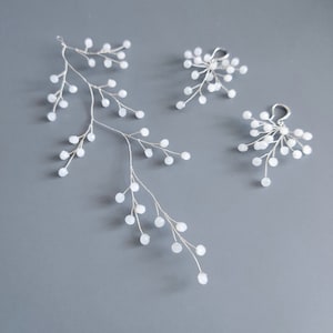 Bridal headpiece crystal pearl hair vine for bride Prom headpiece rhinestone hair comb wedding hair piece Bridal hair accessories
