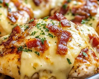 Bacon Cheese Mustard Chicken Bake Recipe (Printable)