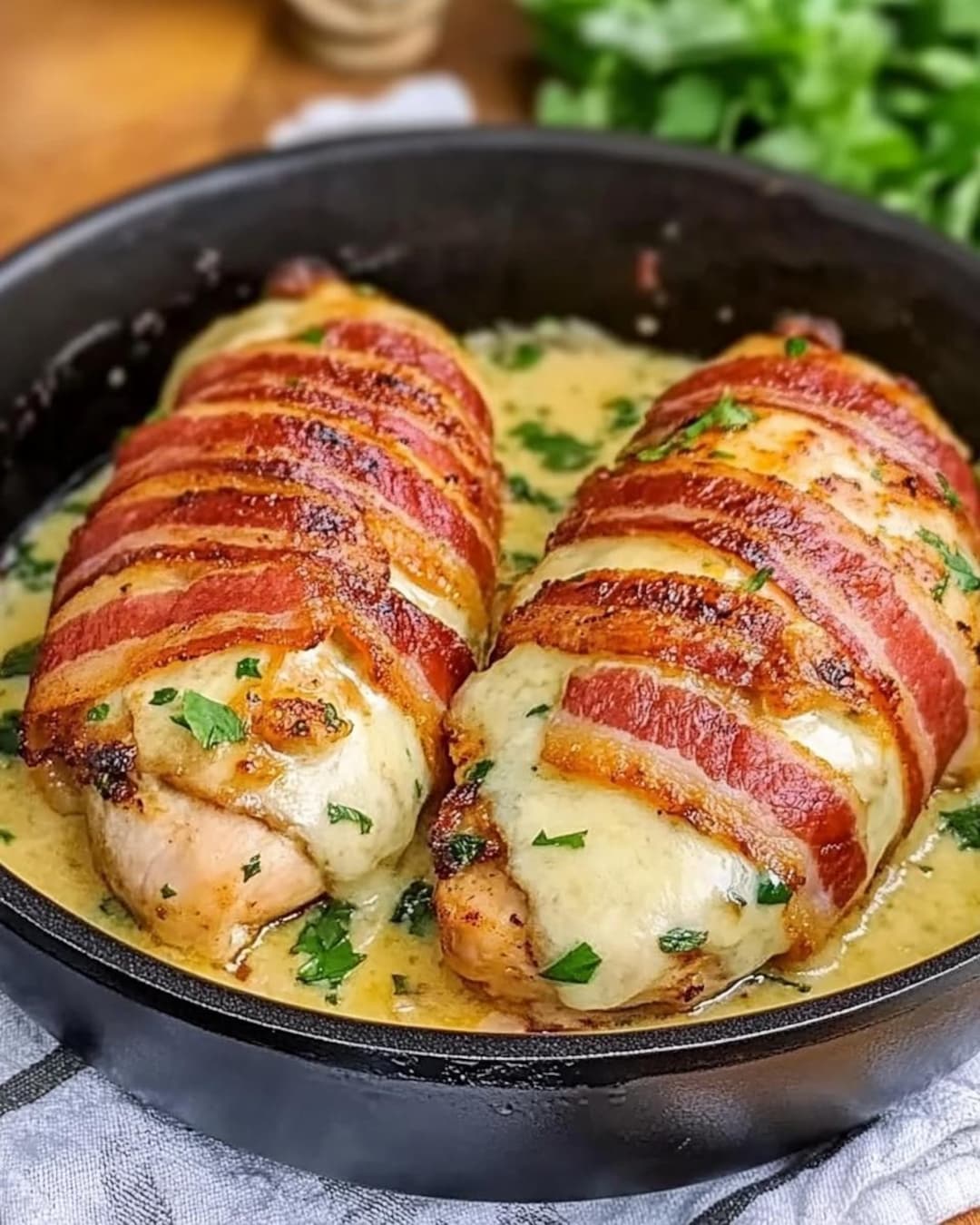 Bacon Wrapped Stuffed Chicken Breast Recipe (printable Instant