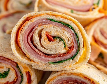 Italian Deli Pinwheel Sandwiches Recipe: Savory Appetizer (PDF Download)