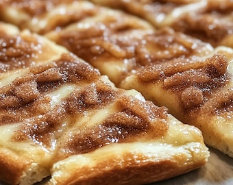 Cinnamon-Sugar Pizza Recipe: Crescent Rolls Dessert (Printable, Instant Download)