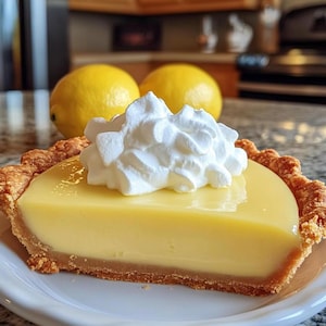 No-Bake Lemon Pie Recipe: Creamy Citrus Dessert (Printable)