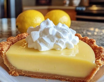 No-Bake Lemon Pie Recipe: Creamy Citrus Dessert (Printable)