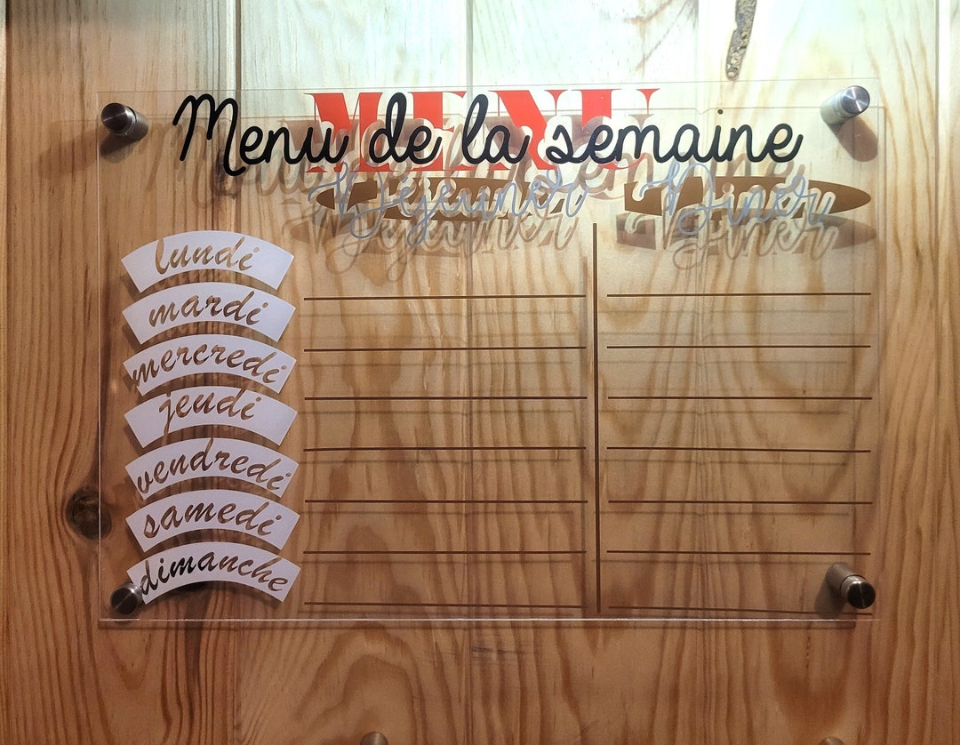Wall Sign for Menus in Landscape and Line Format - Etsy