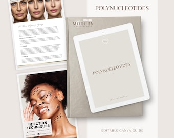 Manual de capacitación sobre polinucleótidos: Plantilla de curso editable (Canva)