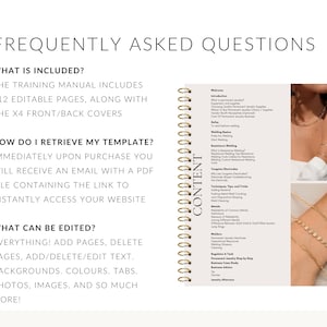 Permanent Jewelry Training Manual for Trainers, Training Course, Mentor Resource, Comprehensive Guide, 112 Pages, Edit in Canva