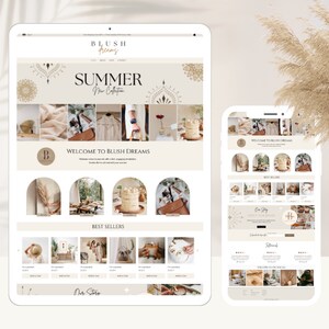 Wix E-commerce Website Template, Wix Website Design, Online Store, Online shop, Wix Template Wix Theme Wix Layout Wix Shop Boho, Any Product