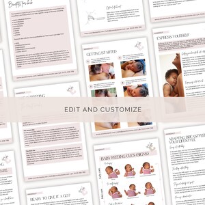 Breastfeeding Handouts, Doula Templates, Doula Handouts, Birthworker Business, Edit in Canva