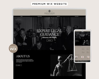Law Firm Wix Website Template: Simple Legal Services Design