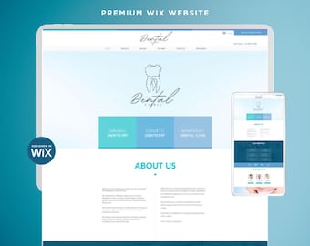 Website-Vorlage für Zahnpraxis Wix: Bearbeitbare medizinische Website