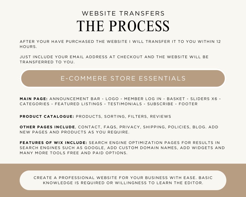 Wix E-commerce Website Template, Wix Website Design, Online Store, Online shop, Wix Template Wix Theme Wix Layout Wix Shop Boho, Any Product