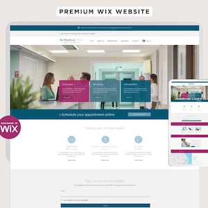 Medical Clinic Wix Website Template: Editable Healthcare Site