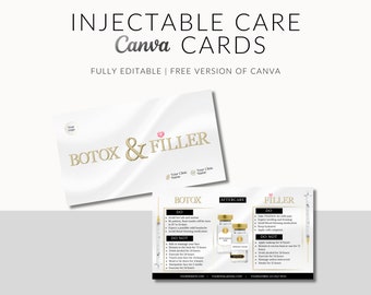 Aesthetics Clinic After Care Card: Botox & Fillers (Canva Template)