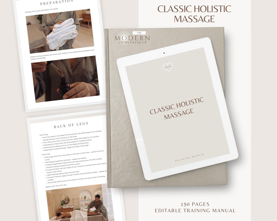 Classic Holistic Massage Training Manual for Beauty Academy Students ...