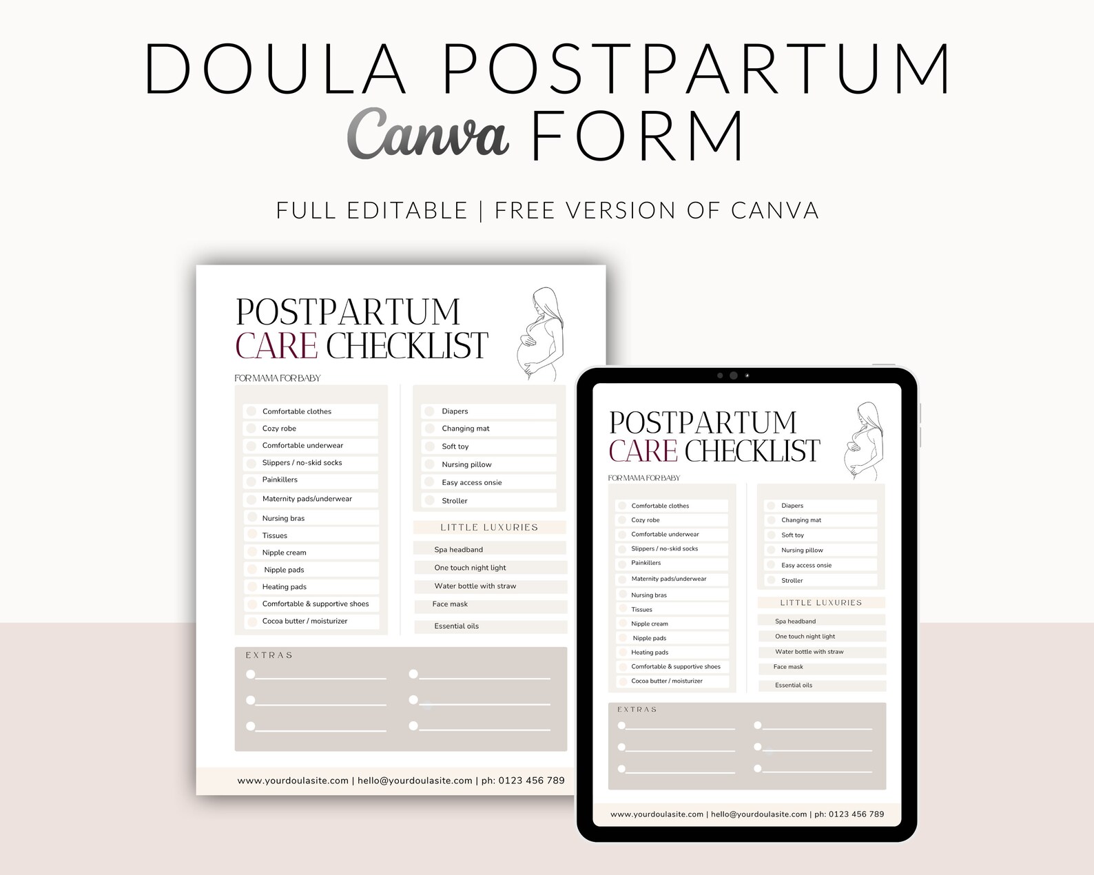 Postpartum Care Checklist, Postpartum Worksheets, Postpartum Doula ...